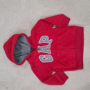 Baby Gap Boys Zipfront Hooded Logo Fleece Sweatshirt
